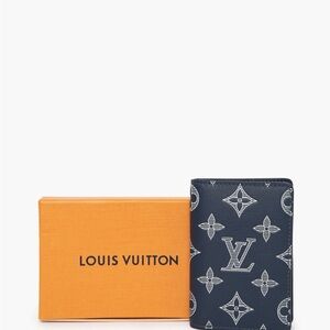 Louis Vuitton Men's Navy Monogram Card Holder